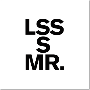 LSS S MR. Less is more Art Minimalism Design Zen Posters and Art